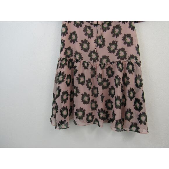 Ted Baker Lucieey Flutter Sleeve Tiered Mini Dress Size 1 - US Size 4 Floral - Picture 5 of 12